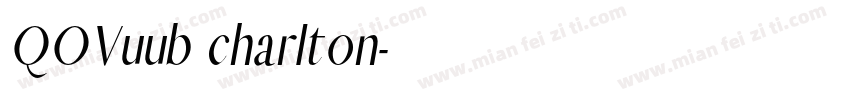 QOVuub charlton字体转换